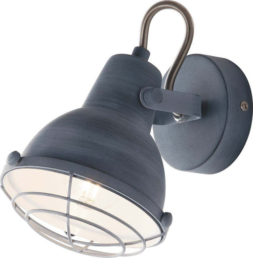 Applique Cuba Grigio 1Xe14 13X18,5X15Cm Illuminazione/Illuminazione per interni/Illuminazioni per pareti/Applique Led Mall Home - Napoli, Commerciovirtuoso.it