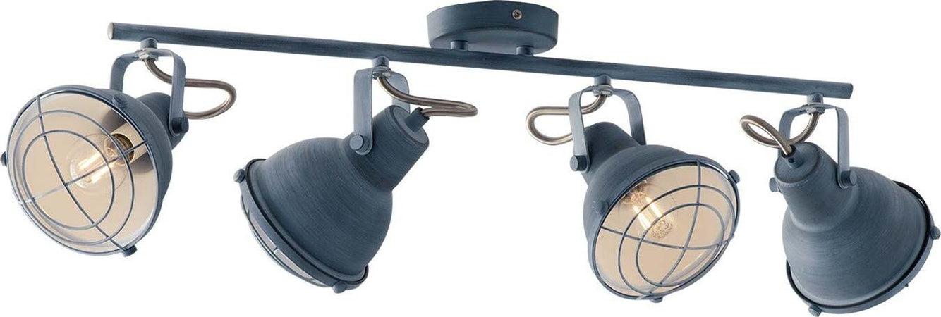 Applique Cuba Grigio 4Xe14 77,5X17X13Cm Illuminazione/Illuminazione per interni/Illuminazioni per pareti/Applique Led Mall Home - Napoli, Commerciovirtuoso.it