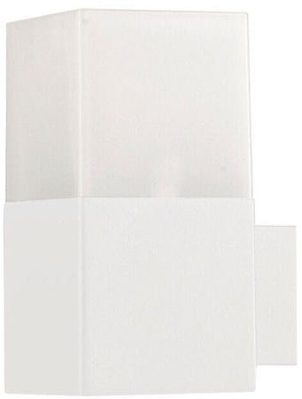 Applique Cubo Lampada Da Parete Muro Esterno Portalampada E27 Ip44 Bianco