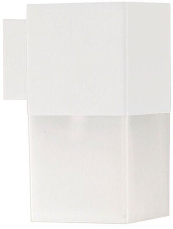Applique Cubo Lampada Da Parete Muro Esterno Portalampada E27 Ip44 Bianco