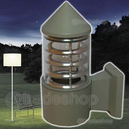 APPLIQUE DA ESTERNO A PARETE PER GIARDINO TERRRAZZO ATTACCO LAMPADA E27 100x260 Illuminazione/Illuminazione per esterni/Lampade da parete Trade Shop italia - Napoli, Commerciovirtuoso.it