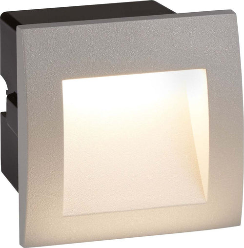 Applique-Da-Esterno-Ankle-Alluminio-Grigio-Policarbonato-Led-1,3W-4000K