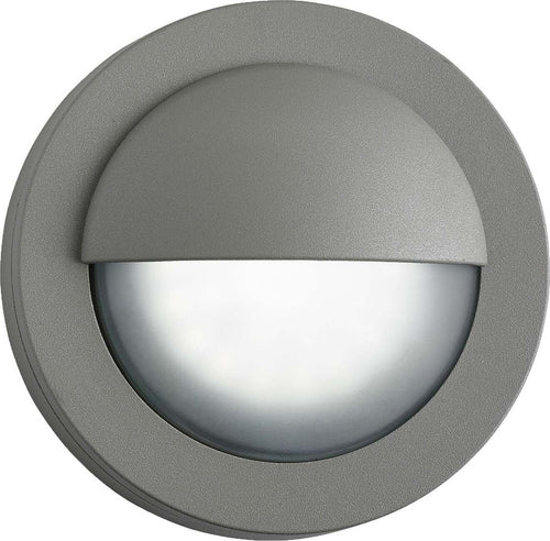 Applique-Da-Esterno-Bangor-Alluminio-Grigio-Policarbonato-Led-3W-4000K