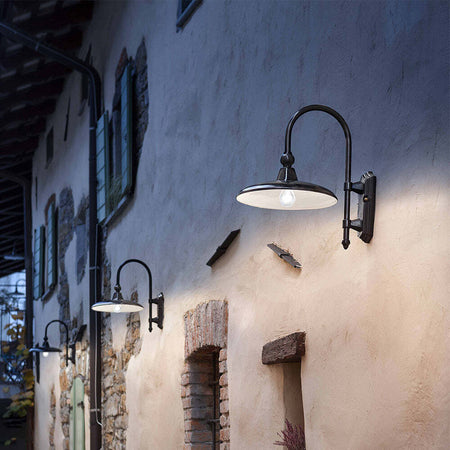 Applique-Da-Esterno-Classica-Campobasso-Metallo-E-Ceramica-Nero-1-Luce-E27