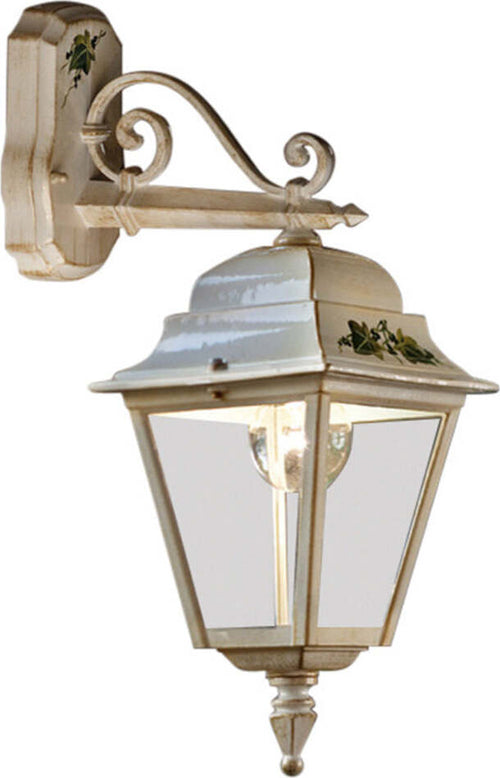 Applique-Da-Esterno-Classica-Gorizia-Metallo-Ceramica-Bianco-Sfumato-1-Luce-E27