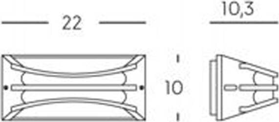 Applique-Da-Esterno-Contemp.-Bra-Alluminio-E-Termoplastica-Caffè-Led-10W-4000K