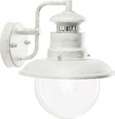 Applique-Da-Esterno-Contemporanea-Calipso-Metallo-E-Porcellana-Bianco-1-Luce-E27