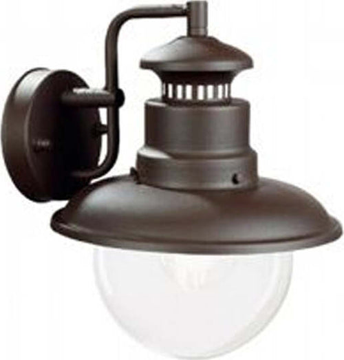 Applique-Da-Esterno-Contemporanea-Calipso-Metallo-E-Porcellana-Caffè-1-Luce-E27