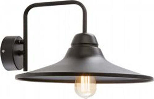 Applique-Da-Esterno-Contemporanea-Monet-Metallo-E-Porcellana-Nero-1-Luce-E27