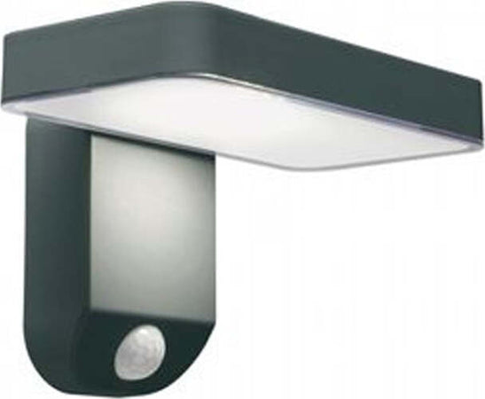Applique-Da-Esterno-Contemporanea-Solare-Termoplastica-E-Grigio-Led-4,5W-4000K