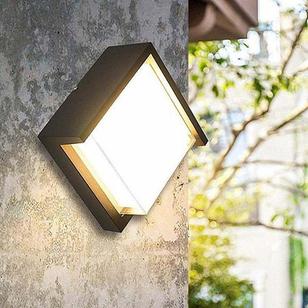Applique Da Esterno E Interno Lampada Moderna Per Parete Quadra Ip65 Faretto 12w Casa, arredamento e bricolage > Articoli da Giardino > Illuminazione da esterno > Illuminazione da interno > Applique da esterno > Applique per interno Trade Shop italia - Napoli, Commerciovirtuoso.it