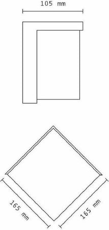 Applique Da Esterno E Interno Lampada Moderna Per Parete Quadra Ip65 Faretto 12w Casa, arredamento e bricolage > Articoli da Giardino > Illuminazione da esterno > Illuminazione da interno > Applique da esterno > Applique per interno Trade Shop italia - Napoli, Commerciovirtuoso.it