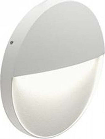 Applique-Da-Esterno-Geo-Round-Alluminio-E-Termoplastica-Bianco-Led-6W-4000K