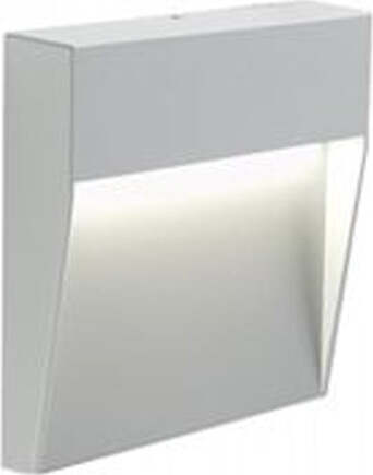 Applique-Da-Esterno-Geo-Square-Alluminio-E-Termoplastica-Bianco-Led-3W-4000K
