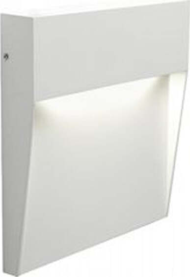 Applique-Da-Esterno-Geo-Square-Alluminio-E-Termoplastica-Bianco-Led-6W-4000K