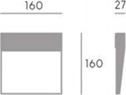 Applique-Da-Esterno-Geo-Square-Alluminio-E-Termoplastica-Bianco-Led-6W-4000K