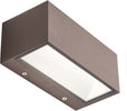 Applique-Da-Esterno-Grande-Biemissione-Box-Alluminio-Caffè-20W-Led-3000K