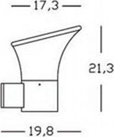 Applique-Da-Esterno-Moderna-Belen-Alluminio-E-Termoplastica-Grigio-1-Luce-E27