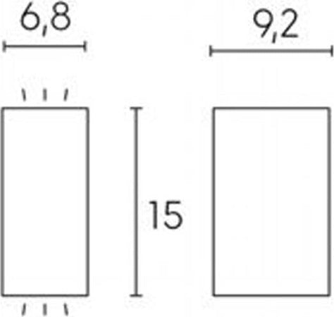 Applique-Da-Esterno-Moderna-Bobo-Alluminio-E-Vetro-Cromo-2-Luci-Gu10