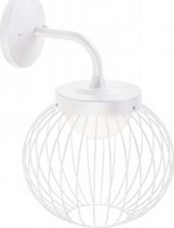 Applique-Da-Esterno-Moderna-Cage-Alluminio-E-Termoplastica-Bianco-Led-20W-4000K