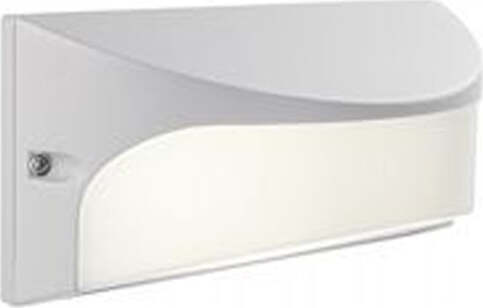 Applique-Da-Esterno-Moderna-Dome-Alluminio-E-Termoplastica-Bianco-Led-10W-4000K