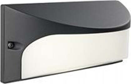 Applique-Da-Esterno-Moderna-Dome-Alluminio-E-Termoplastica-Grigio-Led-10W-4000K