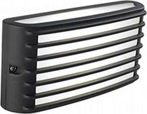 Applique-Da-Esterno-Moderna-Grid-Alluminio-E-Termoplastica-Grigio-Led-10W-4000K