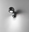 Applique-Da-Esterno-Moderna-Helmet-Grafite-Led-Piccola