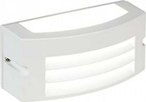 Applique-Da-Esterno-Moderna-Kobe-Alluminio-E-Termoplastica-Bianco-Led-10W-4000K