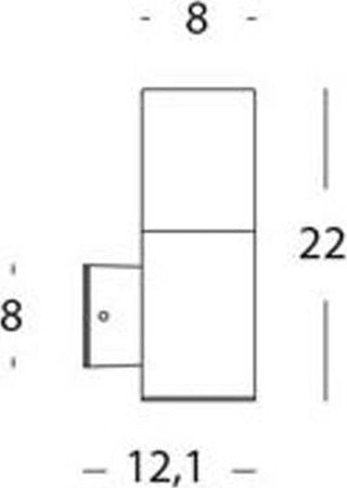 Applique-Da-Esterno-Moderna-Kube-Alluminio-E-Termoplastica-Bianco-Led-7W-4000K