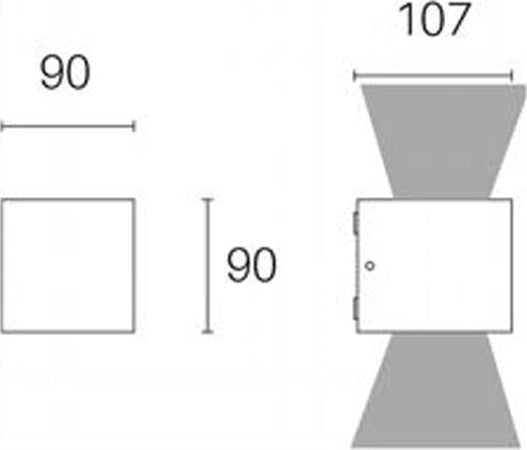 Applique-Da-Esterno-Moderna-Lula-Alluminio-E-Vetro-Bianco-Led-6+6W-3000K