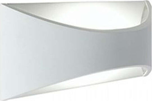 Applique-Da-Esterno-Moderna-Moon-Alluminio-E-Termoplastica-Bianco-Led-6W-4000K