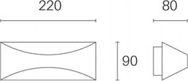 Applique-Da-Esterno-Moderna-Moon-Alluminio-E-Termoplastica-Bianco-Led-6W-4000K