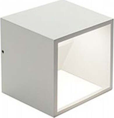 Applique-Da-Esterno-Moderna-Niko-Alluminio-E-Vetro-Bianco-Led-9W-4000K