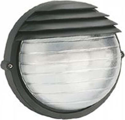 Applique-Da-Esterno-Moderna-Palpebra-Tonda-Alluminio-E-Vetro-Nero-1-Luce-E27