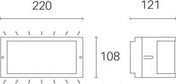 Applique-Da-Esterno-Moderna-Petit-Alluminio-E-Termoplastica-Grigio-Led-10W-4000K