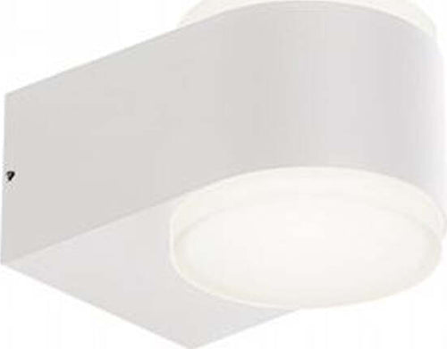 Applique-Da-Esterno-Moderna-Ring-Alluminio-E-Termoplastica-Bianco-Led-4+4W-4000K