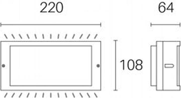 Applique-Da-Esterno-Moderna-Screen-Alluminio-E-Termoplastica-Caffè-Led-10W-4000K