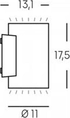 Applique-Da-Esterno-Moderna-Show-Color-Alluminio-E-Vetro-Bianco-Led-20W-3000K