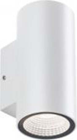 Applique-Da-Esterno-Moderna-Sino-Alluminio-E-Vetro-Bianco-Led-3+3W-4000K