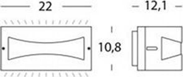 Applique-Da-Esterno-Moderna-Tibet-Alluminio-E-Termoplastica-Caffè-Led-10W-4000K