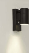 Applique-Da-Esterno-Rochester-Acciaio-Nero-Vetro-Trasparente-1-Luce-Gu10
