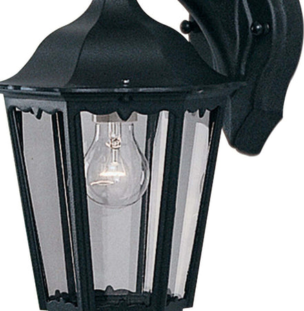 Applique-Da-Esterno-Rustico-Country-Alex-Alluminio-Nero-1-Luce-E27