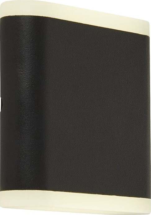 Applique-Da-Esterno-Stratford-Alluminio-Bianco-Policarbonato-Nero-Led-4W-4000K