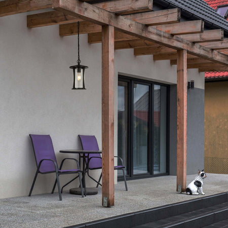 Applique-Da-Esterno-Stratford-Alluminio-Bianco-Policarbonato-Nero-Led-4W-4000K