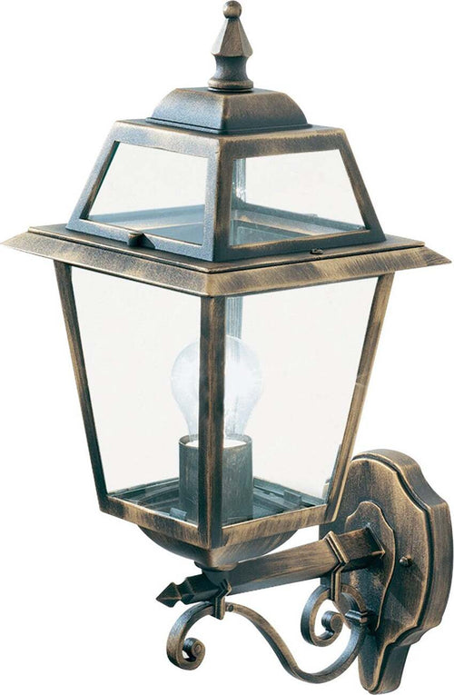 Applique-Da-Esterno-Vintage-Nuova-Orleans-Alluminio-Ruggine-Vetro-1-Luce-E27