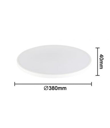 Applique Da Muro Parete Led Rotondo 32 W Ip44 3 Temperature Di Luce Es-pn380-3c