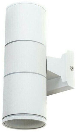 Applique Da Parete A Doppia Luce Giardino Esterno 2 X Porta Faretto Gu10 Es01b Universo