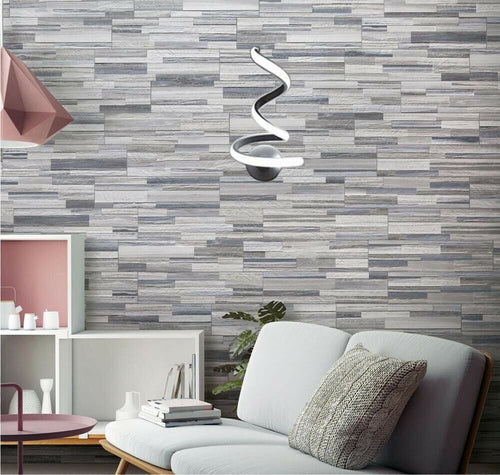 Applique Da Parete A Spirale Per Interno Lampada Led Luce Bianca 12 Watt E24f Universo