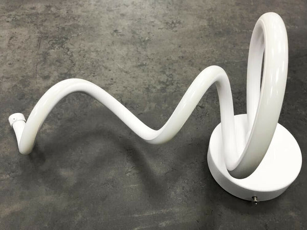 Applique Da Parete A Spirale Per Interno Lampada Led Luce Bianca 12 Watt E24f Universo